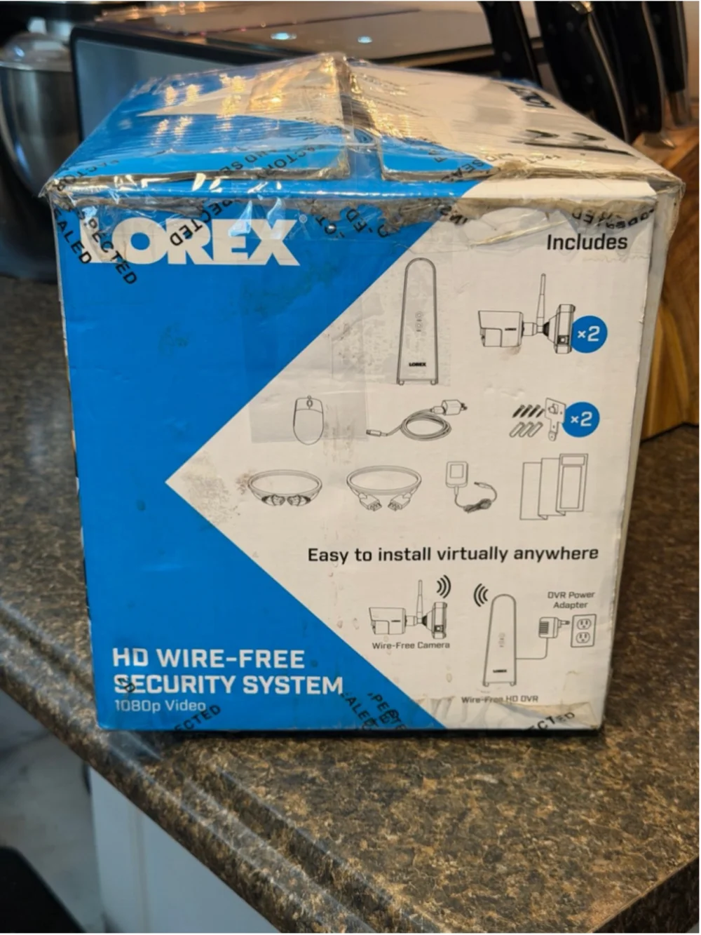 Lorex HD Wire-Free Security System 2 Cameras Wireless 1080p DVR 32GB